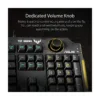 ASUS TUF Gaming K1 RGB Membrane Gaming Keyboard, Volume Knob, Wrist Rest, Black