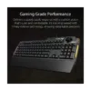 ASUS TUF Gaming K1 RGB Membrane Gaming Keyboard, Volume Knob, Wrist Rest, Black