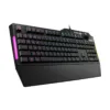 ASUS TUF Gaming K1 RGB Membrane Gaming Keyboard, Volume Knob, Wrist Rest, Black