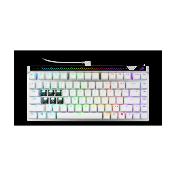 ASUS ROG Falchion Ace 75 HE Wired Gaming Keyboard, 75%, HFX V2X Magnetic Switches, White