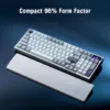 ASUS ROG Azoth 96 HE Wireless Gaming Keyboard, Hall Effect Magnetic Switches, OLED, White