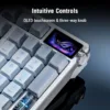 ASUS ROG Azoth 96 HE Wireless Gaming Keyboard, Hall Effect Magnetic Switches, OLED, White