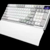 ASUS ROG Azoth 96 HE Wireless Gaming Keyboard, Hall Effect Magnetic Switches, OLED, White