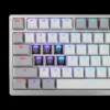 ASUS ROG Azoth 96 HE Wireless Gaming Keyboard, Hall Effect Magnetic Switches, OLED, White