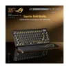 ASUS ROG 20th Edition Azoth Extreme Wireless Mechanical Gaming Keyboard, 75% TKL, Gold/Black