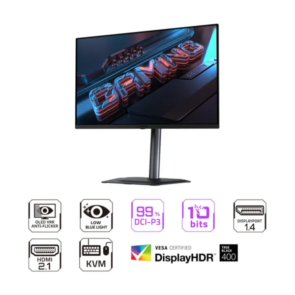 24-012-107-06.jpg GIGABYTE MO27Q2A 27" QHD 280Hz OLED Gaming Monitor, 0.03ms, Height Adjustable Stand