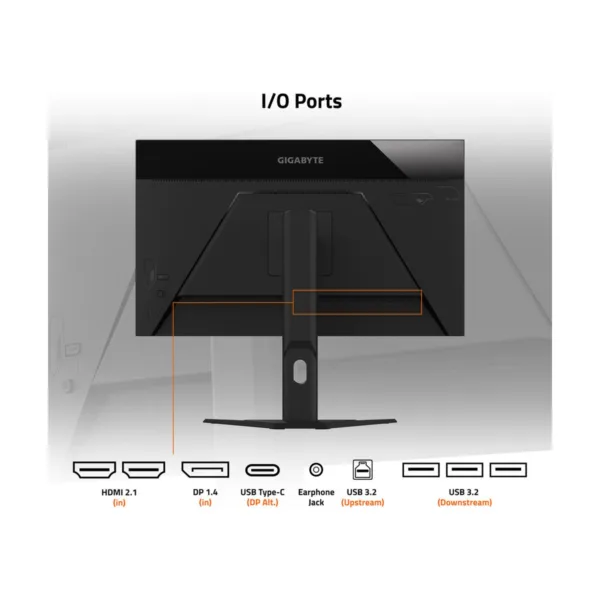 24-012-110-05.jpg GIGABYTE M27UA 27" 4K UHD 160Hz Gaming Monitor, 1ms, HDR400, USB-C KVM