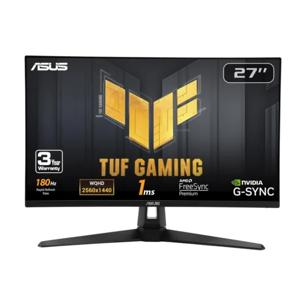 ASUS TUF Gaming VG27AQ3A 27" QHD 180Hz IPS Gaming Monitor, 1ms, Speakers