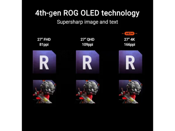 24-281-365-12.jpg ASUS ROG Strix XG27UCDMG 27" 4K UHD 240Hz OLED Gaming Monitor, 0.03ms, HDR400