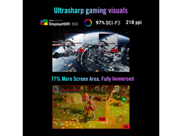 ASUS ROG Strix XG27JCG 27" Dual-Mode 5K 180Hz / QHD 330Hz IPS Gaming Monitor, HDR600