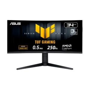 ASUS TUF Gaming VG34WQML5A 34" Ultrawide QHD 250Hz Curved Gaming Monitor, HDR400