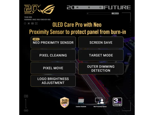 ASUS ROG Swift PG27AQWP-G 27" Dual-Mode QHD 540Hz / FHD 720Hz OLED Gaming Monitor