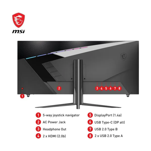 MSI MAG401QR 40" Ultrawide QHD 155Hz IPS Gaming Monitor, HDR400, KVM, USB-C