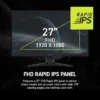 24-475-489-06.jpg MSI MAG 272F 27" Full HD 200Hz IPS Gaming Monitor, 0.5ms, FreeSync Premium