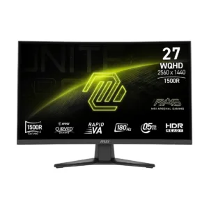 MSI MAG 275CQF E18 27" WQHD 180Hz Rapid VA Gaming Monitor, 0.5ms, FreeSync