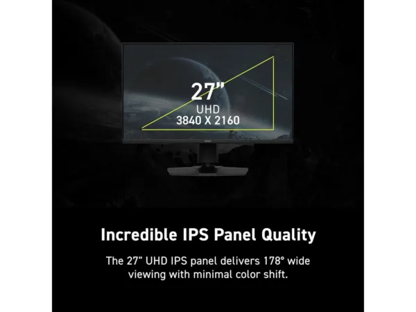 MSI MAG 275UPD E14 27" Dual-Mode 4K 144Hz / FHD 288Hz IPS Gaming Monitor, HDR400