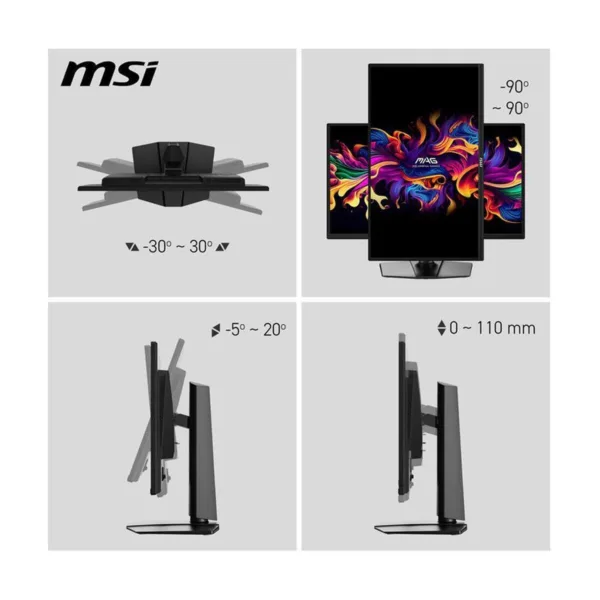 MSI MAG 272QP QD-OLED X24 27" QHD 240Hz OLED Gaming Monitor, 0.03ms