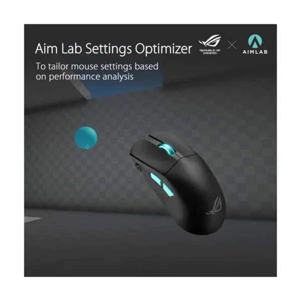 ASUS ROG Harpe Ace Aim Lab Edition Gaming Mouse, 54g, Tri-Mode, 36K DPI, Black