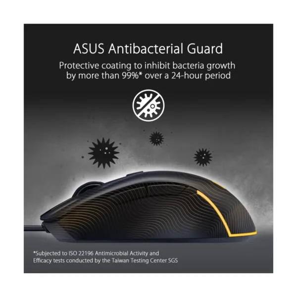 ASUS TUF Gaming M3 Gen II Wired Gaming Mouse, 59g, 8000 DPI, IP56, Black