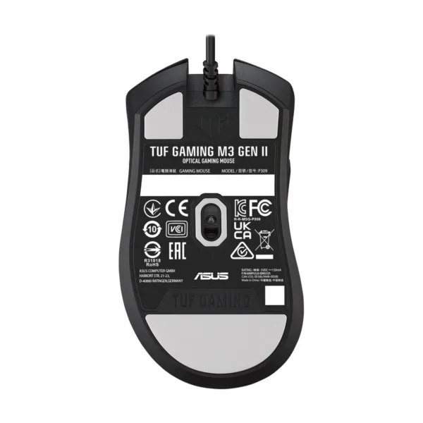ASUS TUF Gaming M3 Gen II Wired Gaming Mouse, 59g, 8000 DPI, IP56, Black