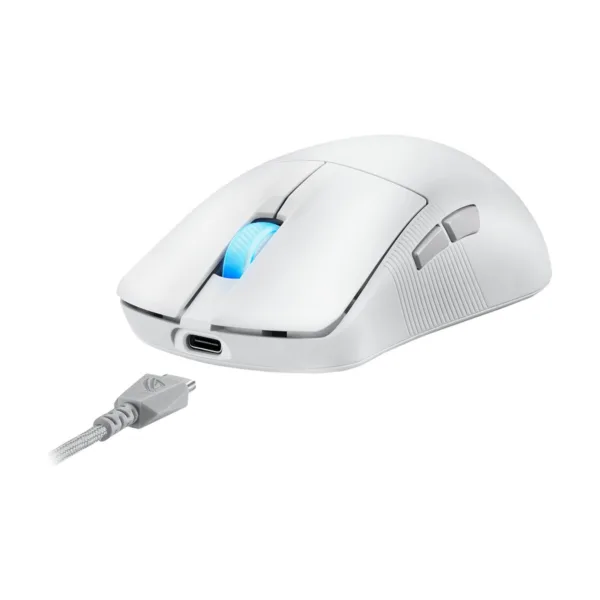 ASUS ROG Harpe Ace Mini Wireless Gaming Mouse, 49g, AimPoint Pro 42K Sensor, White