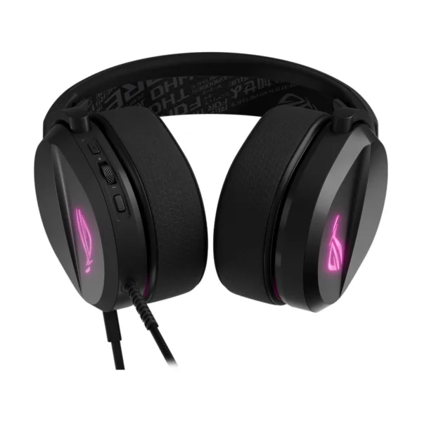 ASUS ROG Pelta Core Wired Gaming Headset, Detachable Mic, USB-C, 50mm Drivers, Black