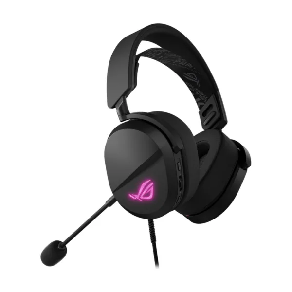 ASUS ROG Pelta Core Wired Gaming Headset, Detachable Mic, USB-C, 50mm Drivers, Black