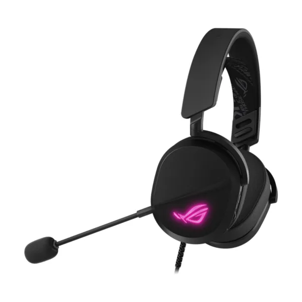 ASUS ROG Pelta Core Wired Gaming Headset, Detachable Mic, USB-C, 50mm Drivers, Black