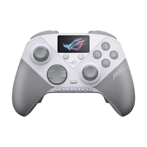ASUS ROG Raikiri II Pro PC Controller, Wired/2.4GHz/Bluetooth, TMR Joysticks, White
