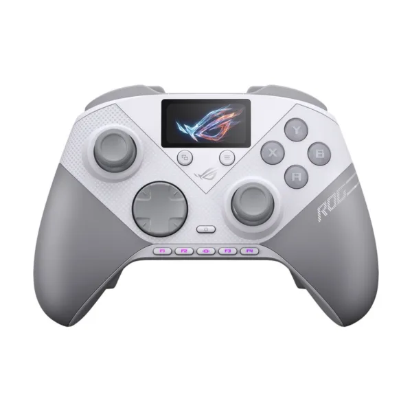 ASUS ROG Raikiri II Pro PC Controller, Wired/2.4GHz/Bluetooth, TMR Joysticks, White