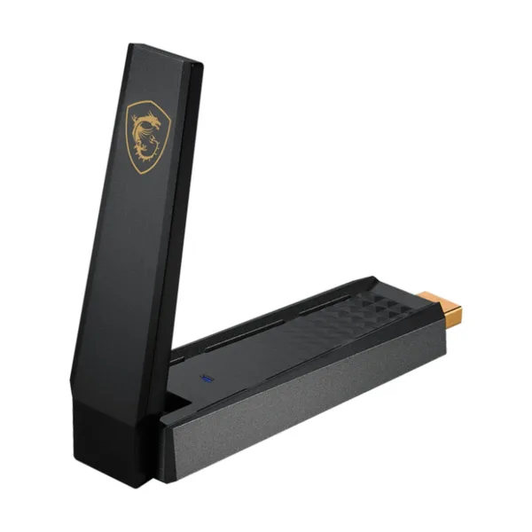 MSI AXE5400 Tri-Band WiFi USB Adapter, 6GHz/5GHz/2.4GHz, USB 3.2 Gen 1 Type-A