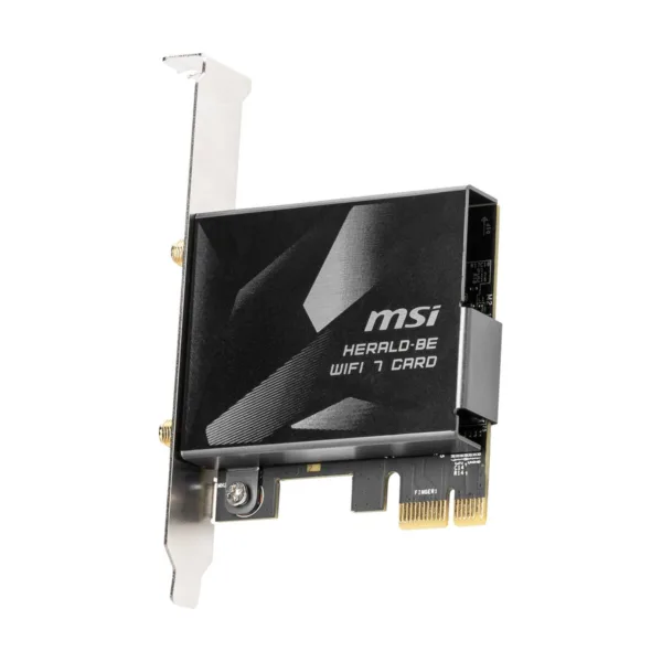 MSI HERALD-BE WIFI 7 MAX, NCM865 Tri-Band Wi-Fi 7 & Bluetooth 5.4 PCIe Adapter