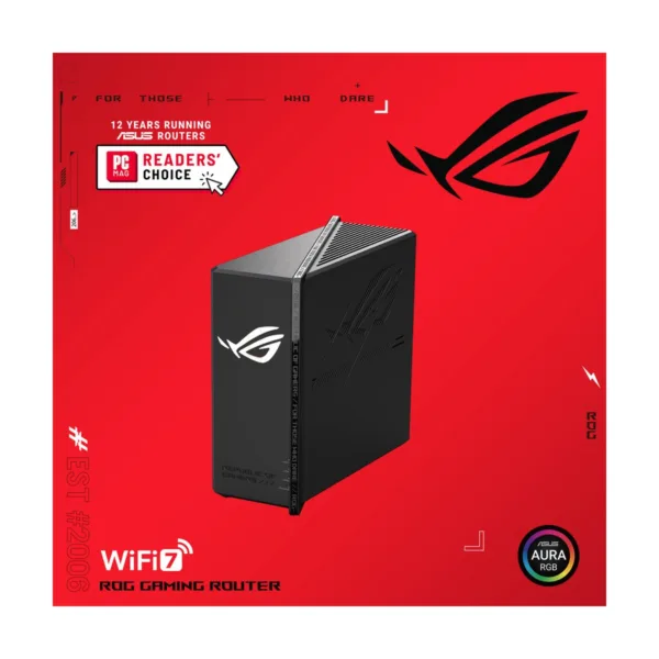 33-320-632-10.jpg ASUS ROG Strix GS-BE12000 WiFi 7 Tri-Band Gaming Router, 12000 Mbps, AiMesh