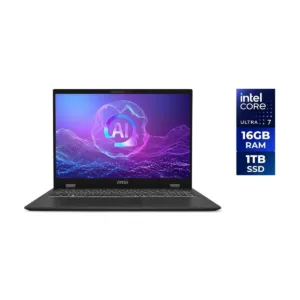 MSI Prestige 16 AI+ Evo 16" Laptop, Core Ultra 7 256V, 16GB LPDDR5X, 1TB SSD
