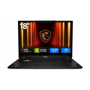 MSI Stealth A18 AI+ 18" Gaming Laptop, Ryzen AI 9 365, RTX 5080 16GB, 32GB, 1TB SSD