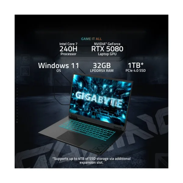 GIGABYTE GAMING A16 PRO DYHG5USCC4SH 16" Gaming Laptop