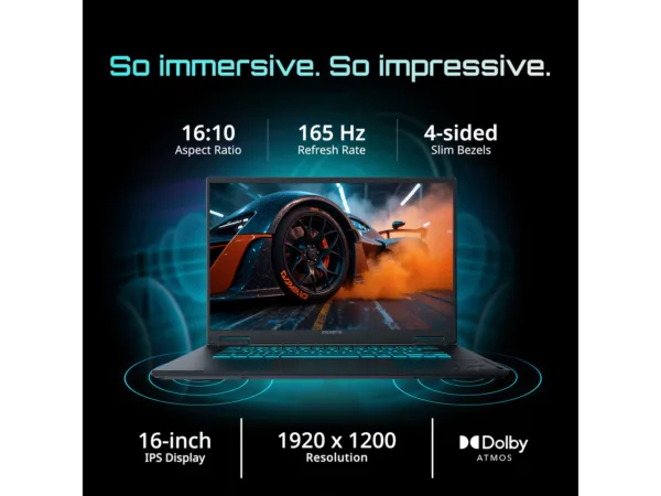 34-233-651-12.png GIGABYTE GAMING A16 16" 165Hz Gaming Laptop, Core Ultra 9 185H, RTX 5060, 16GB, 1TB SSD