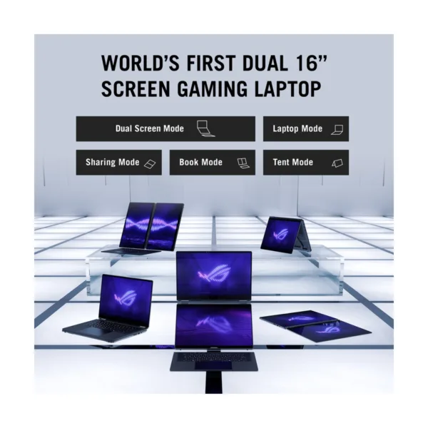 ASUS ROG Zephyrus Duo 16" Gaming Laptop, Core Ultra 9 386H, RTX 5070 Ti, 32GB, 1TB SSD