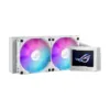 ASUS ROG Ryujin III 240 ARGB White AIO CPU Liquid Cooler, 3.5" LCD, 2x 120mm ARGB Fans