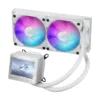 ASUS ROG Ryujin III 240 ARGB White AIO CPU Liquid Cooler, 3.5" LCD, 2x 120mm ARGB Fans