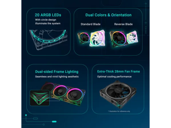 ASUS Prime MR120 ARGB Case Fan