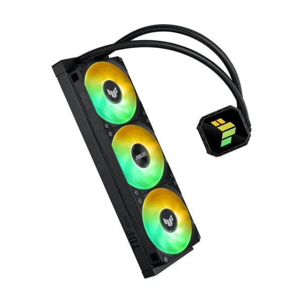 ASUS TUF Gaming LC III 360 ARGB LCD AIO CPU Liquid Cooler, 2.8" LCD, Integrated Triple Fans