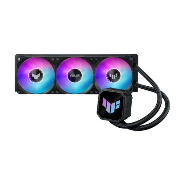 ASUS TUF Gaming LC III 360 ARGB LCD AIO CPU Liquid Cooler, 2.8" LCD, Integrated Triple Fans