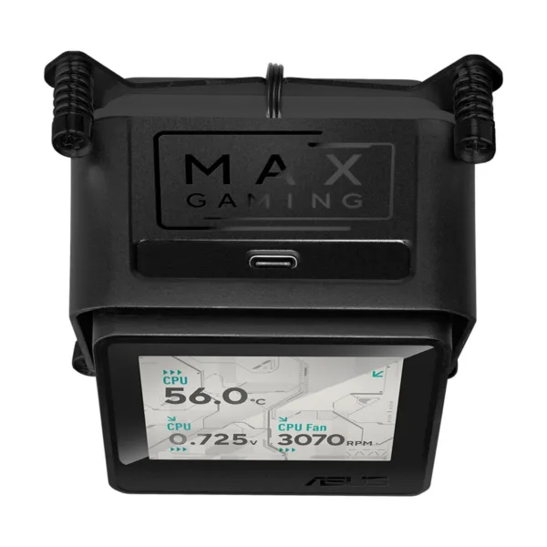 ASUS MAX Gaming LC 360 ARGB LCD AIO CPU Liquid Cooler, 2.4" IPS LCD, 3x 120mm ARGB Fans