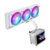 ASUS ROG Ryuo IV SLC 360 ARGB AIO CPU Liquid Cooler, White, Movable 6.67" Curved AMOLED Display