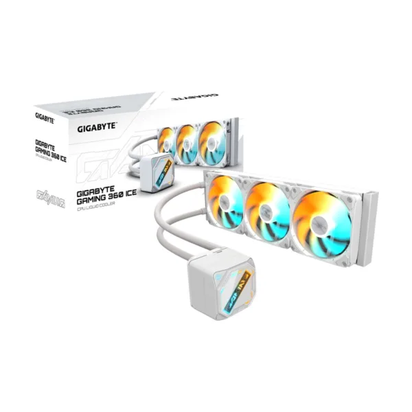 35-128-050-03.png GIGABYTE GAMING 360 ICE Liquid CPU Cooler, 360mm Radiator, 3x 120mm ARGB Fans, LGA 1851/AM5