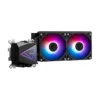 MSI MAG CoreLiquid I240 AIO ARGB CPU Liquid Cooler, Black, Infinity Mirror, 2x 120mm Fans