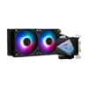 MSI MAG CoreLiquid I240 AIO ARGB CPU Liquid Cooler, Black, Infinity Mirror, 2x 120mm Fans