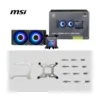 MSI MAG CoreLiquid A15 240 AIO ARGB CPU Liquid Cooler, Black, 2x 120mm ARGB PWM Fans
