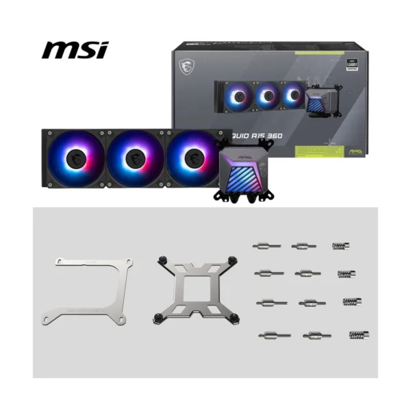 35-846-072-10.jpg MSI MAG CoreLiquid A15 360 AIO ARGB CPU Liquid Cooler, Black, 3x 120mm ARGB PWM Fans